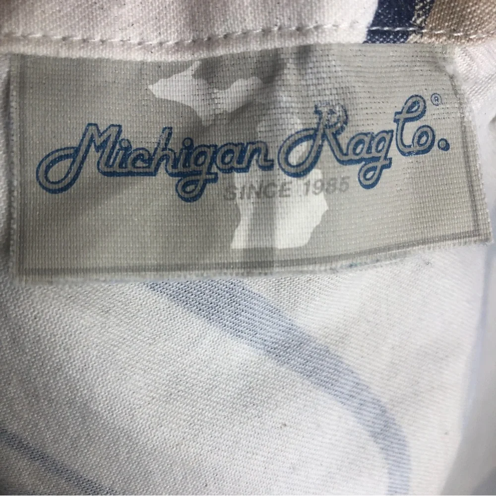 Michigan Rag Co Shell Print Drawstring Skirt RARE X10 - Picture 4 of 7